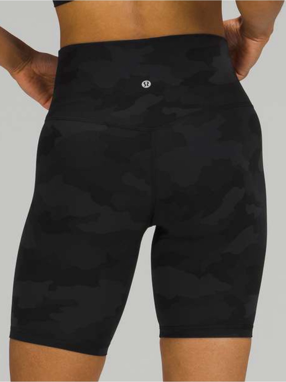 Lululemon Align Short Sz 10/8" In Heritage 365 Camo Deep Coal Multi